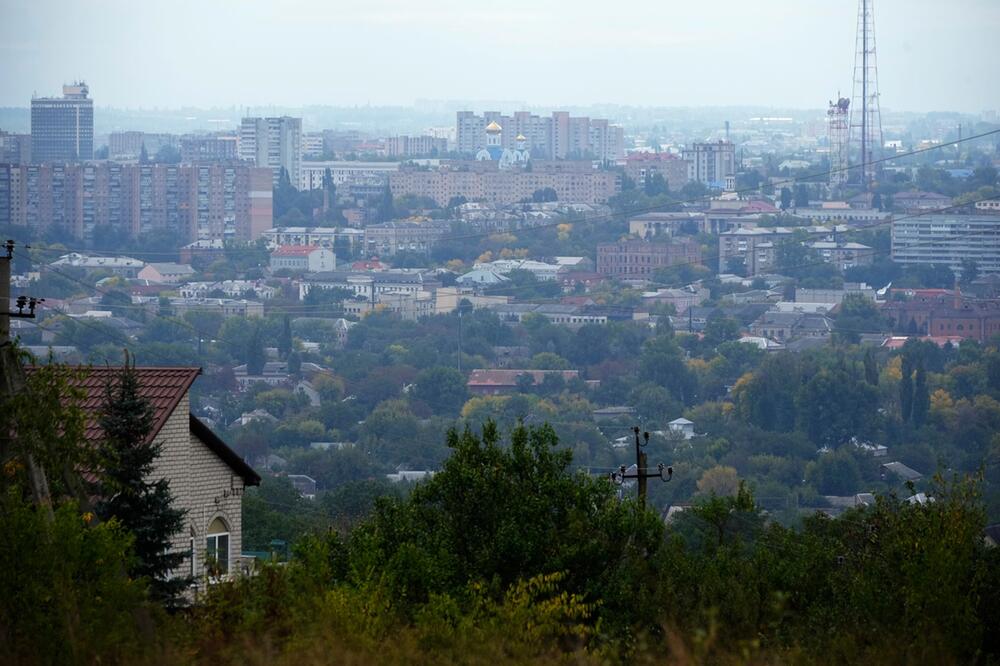 Die von Russland besetzte Stadt Luhansk.