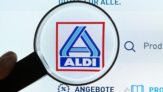 Aldi-Logo, Lupe