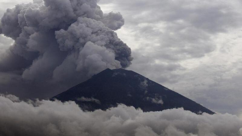 Vulkan Mount Agung auf Bali