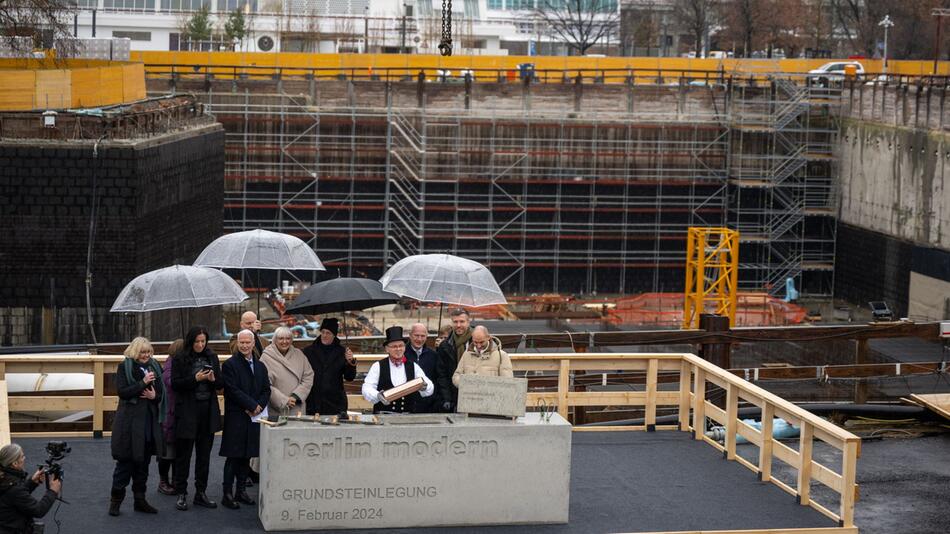 Grundsteinlegung für das neue Museum berlin modern