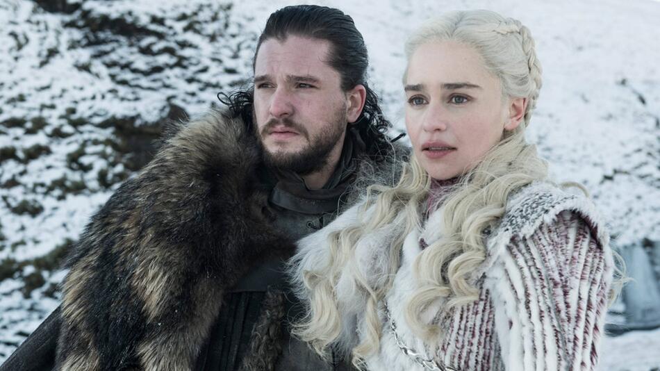 Kit Harington und Emilia Clarke in Staffel acht von "Game of Thrones".