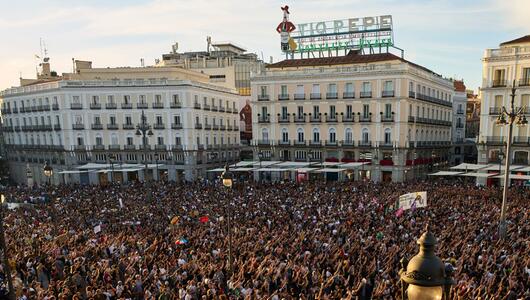 Protest in Madrid