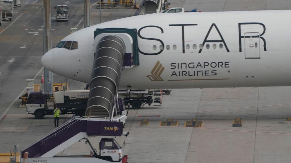 Boeing der Singapore Airlines