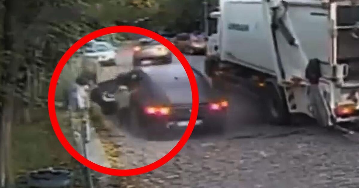Senkloch verschluckt Mutter und Sohn - Passanten eilen zur Rettung - Video | 1&1