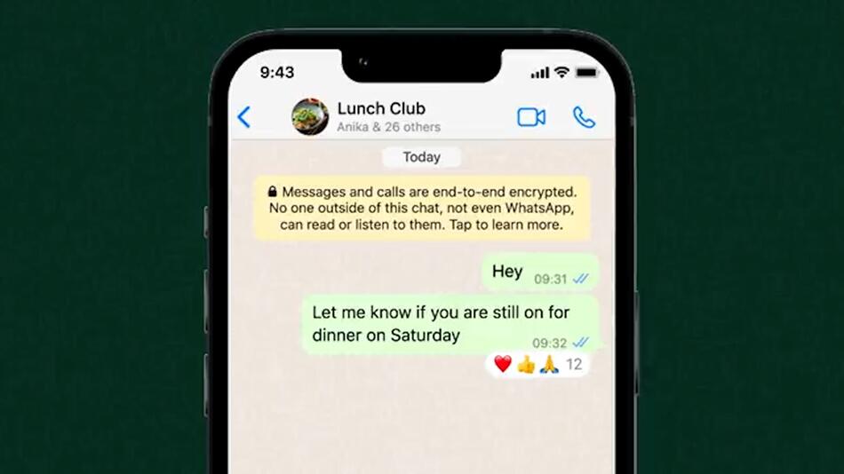Emoji-Reaktion: Neue WhatsApp Funktion ab heute verfügbar