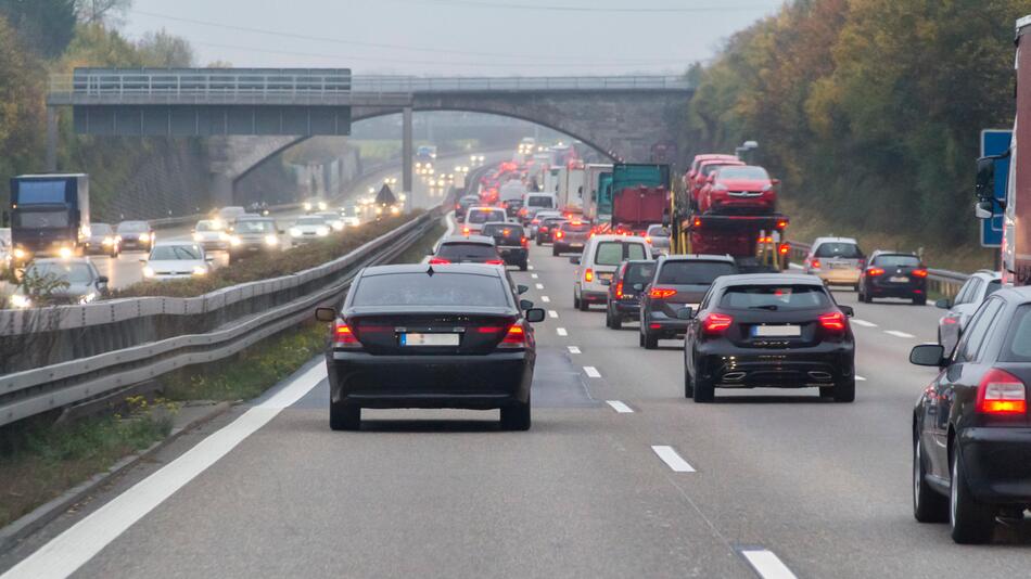 Stau auf der Autobahn