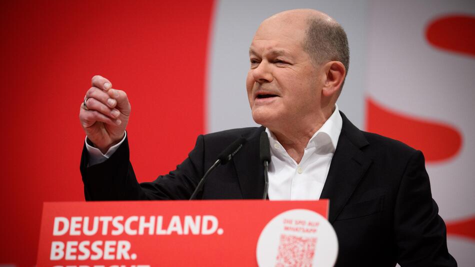 Olaf Scholz auf dem SPD-Parteitag