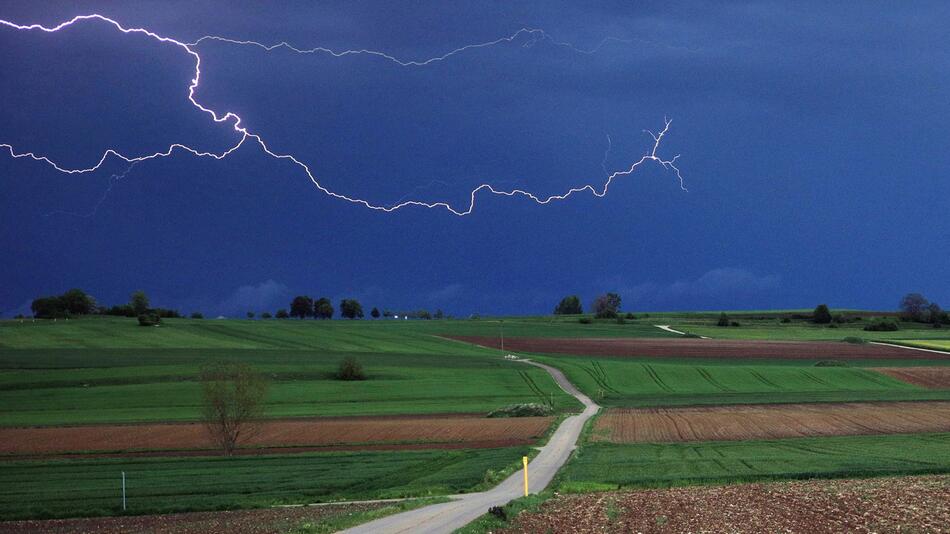 Gewitter über Baden-Württemberg