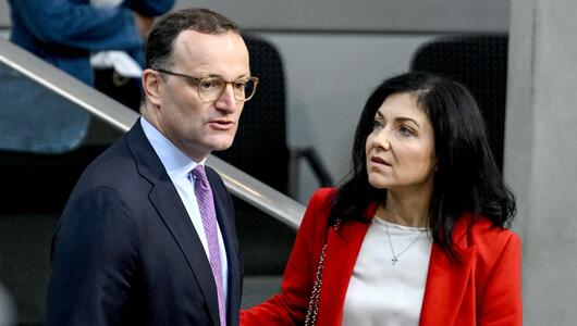 Unionsfraktionschef Spahn und Wirtschaftsministerin Reiche