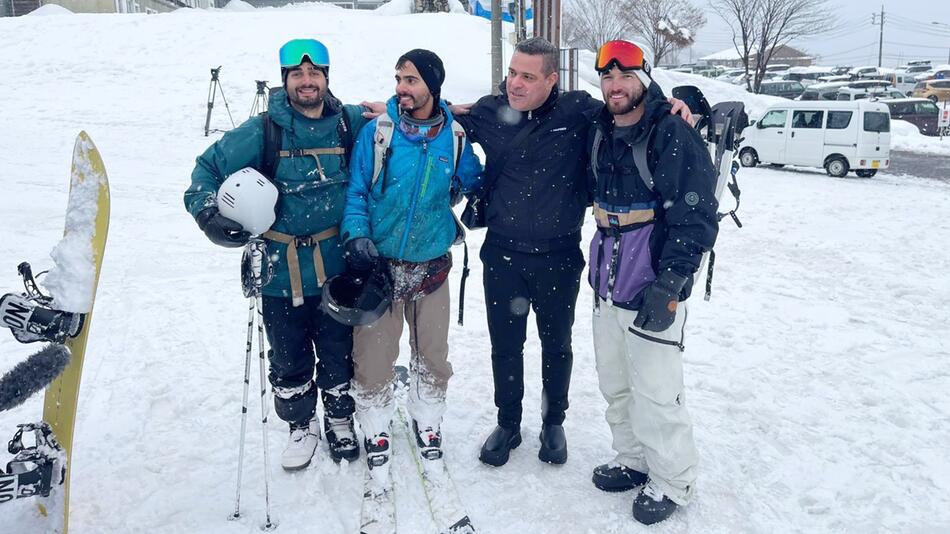 Gerettete Snowboarder