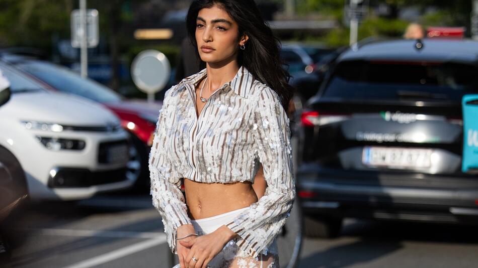 Ex-"GNTM" Kandidatin Soulin Omar bei der Fashion Week in Kopenhagen.