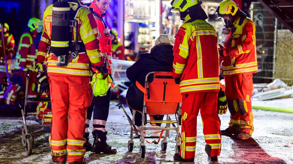 Kellerbrand in einem Hochaus in Lüneburg