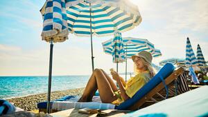 Frau am Strand
