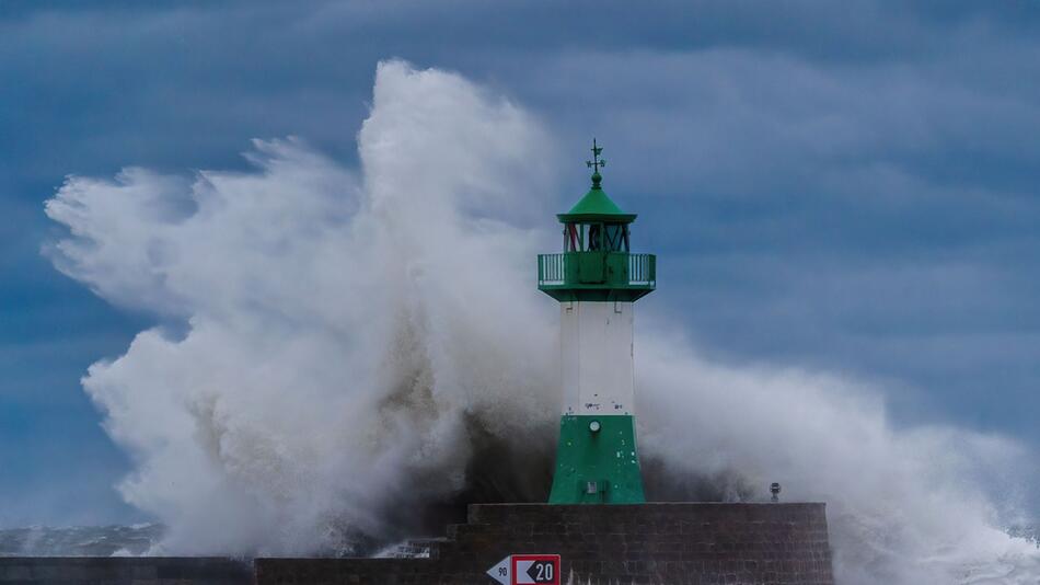 Sturmflut an der Ostseeküste