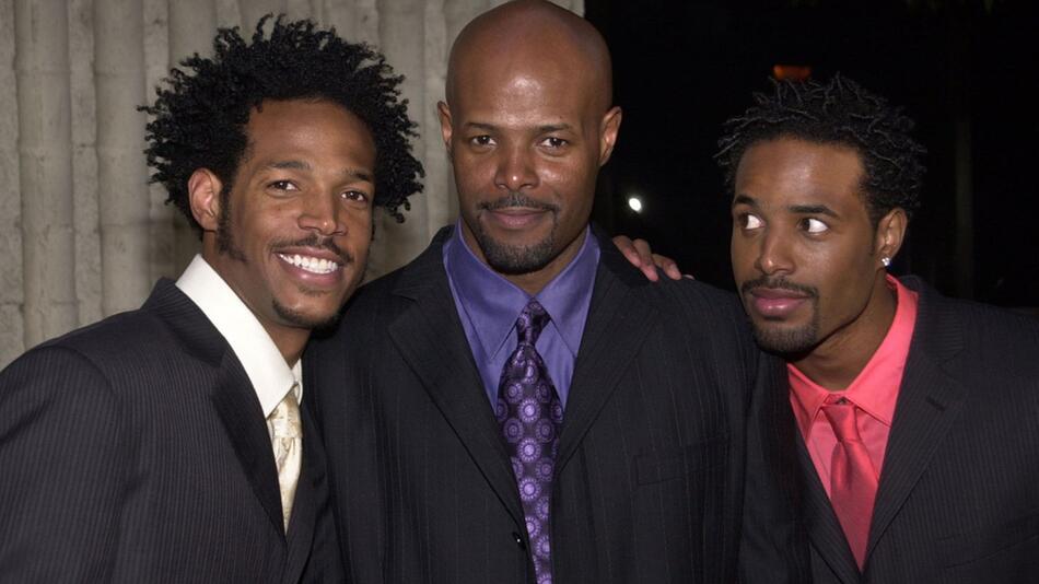 Marlon, Keenan Ivory und Shawn Wayans (v.l.) bei der Premiere von "Scary Movie 2"