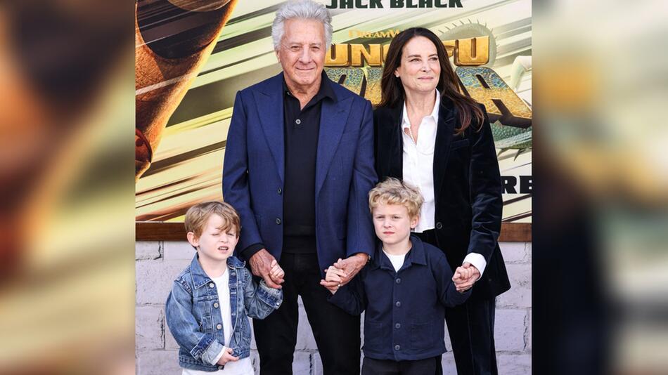 Familiensache bei der Premierenfeier: Dustin Hoffman brachte seine Frau Lisa und seine beiden ...