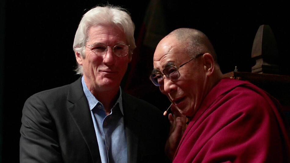 Seit Jahren eng miteinander befreundet: Schauspieler Richard Gere und der Dalai Lama.