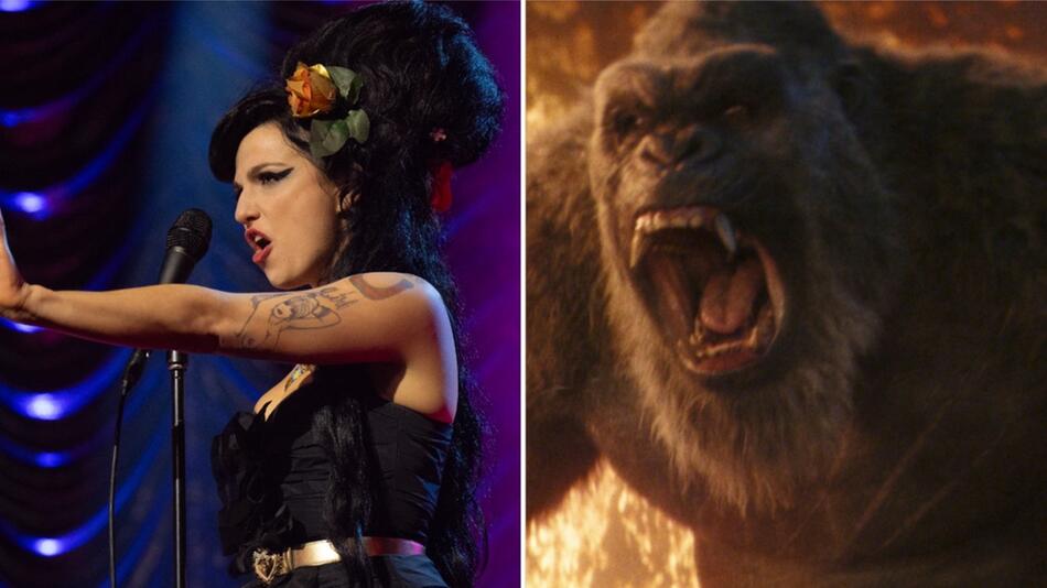 Marisa Abela spielt in "Back to Black" Sängerin Amy Winehouse. Bei "Godzilla x Kong: The New ...