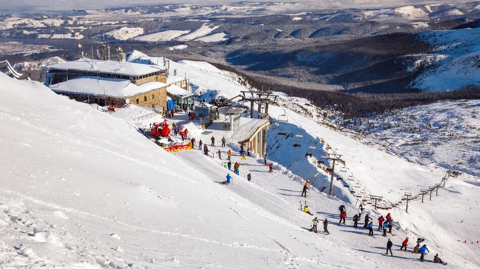 Skifahrer am Kasprowy Wierch