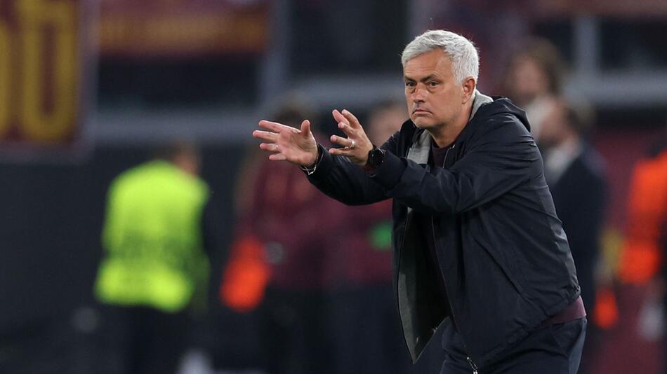 Jose Mourinho muss mit der AS Rom am 31. Mai 2023 seine erste Final-Niederlage in Europa einstecken