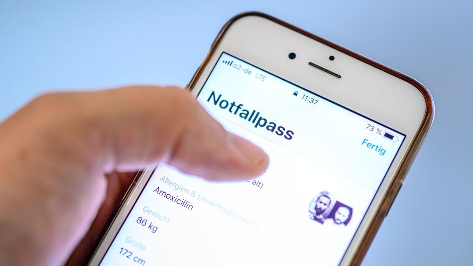 Notfallpass auf einem iPhone