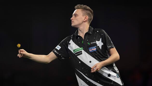 Ricardo Pietreczko im Londoner Ally Pally.