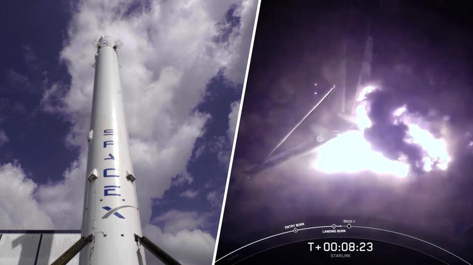 SpaceX Falcon 9 kippt bei Landung um und fängt Feuer (Video) die FAA fordert Untersuchung