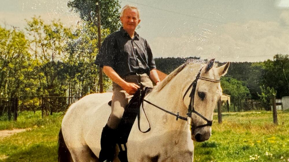 Herrmann Buthe liebt das Reiten.