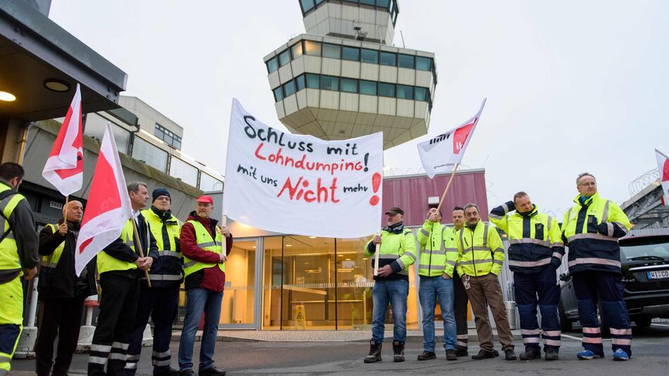 Streik des Bodenpersonals an Berliner Flughäfen