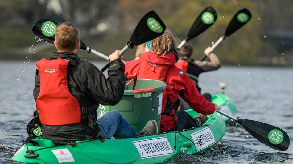 Umweltinitiative "GreenKayak" in Hamburg