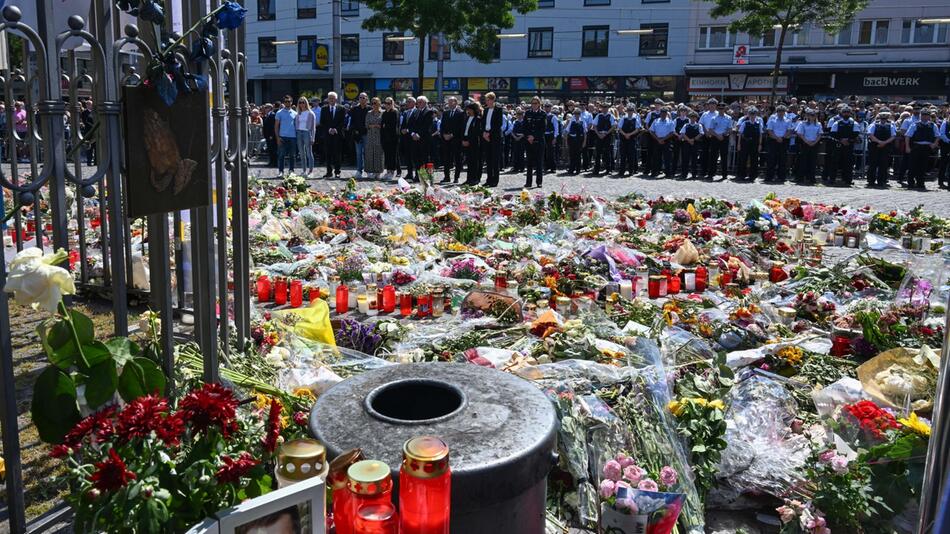 Nach der Messerattacke in Mannheim - Gedenken