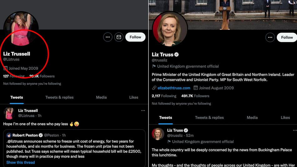 Twitter-Verwechslung: Regierungschefs gratulieren falscher Liz Truss