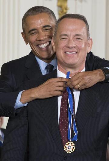 Barack Obama & Tom Hanks