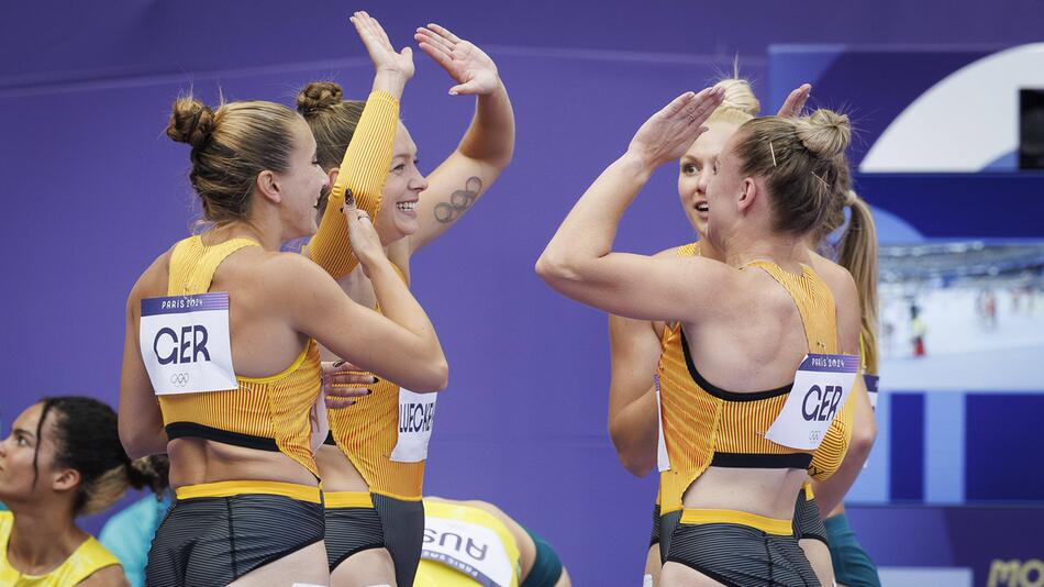 Die Sprint-Staffel um Gina Lückenkemper hat sich für das Finale über 4x100 Meter qualifiziert.