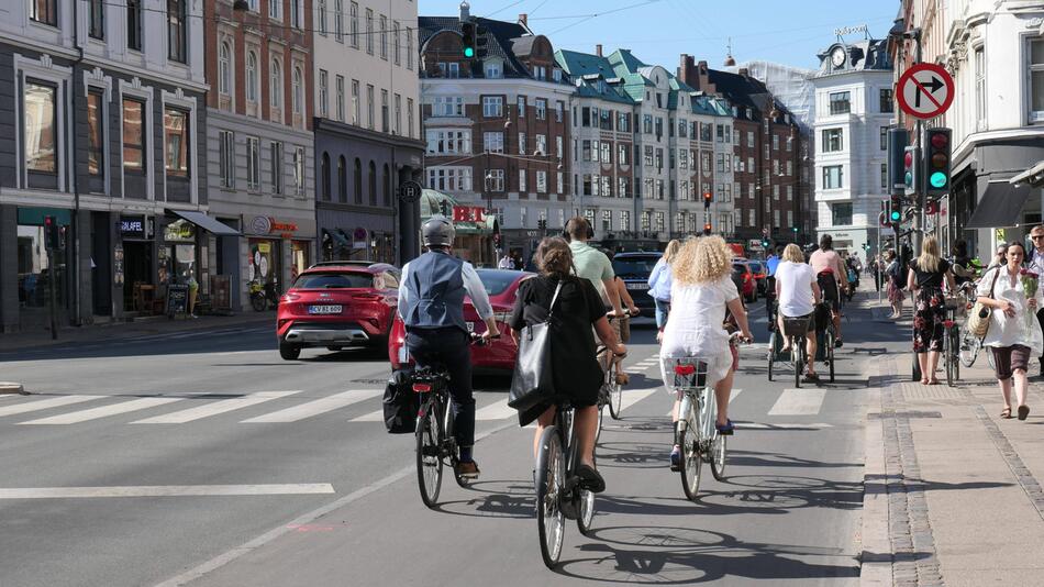 Fahrradfahrer in Kopenhagen