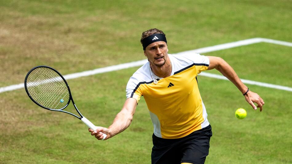 Alexander Zverev beim Rasenturnier in Halle