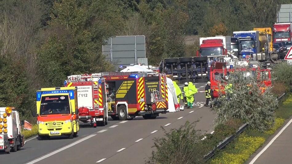 Gefahrgutunfall auf der A29