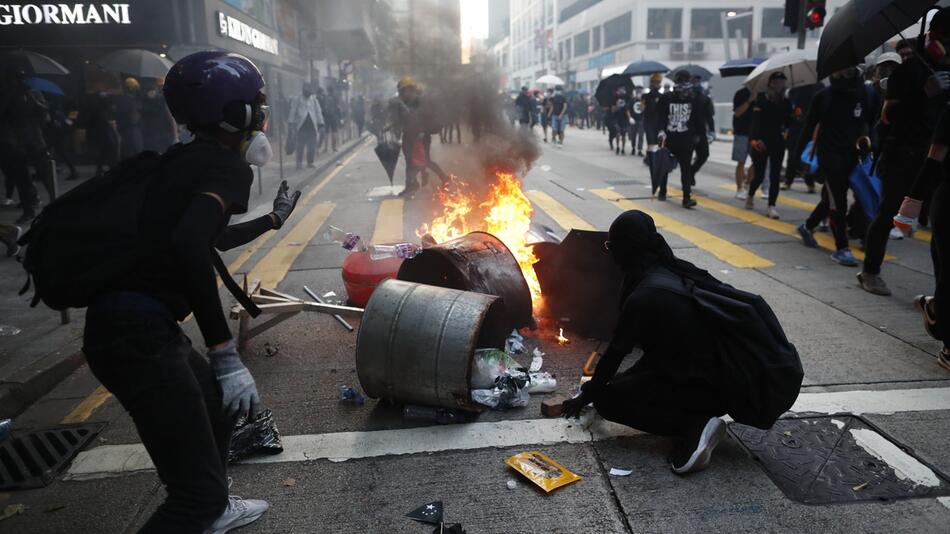 Proteste in Hongkong - 70. Jahrestag der Gründung Chinas