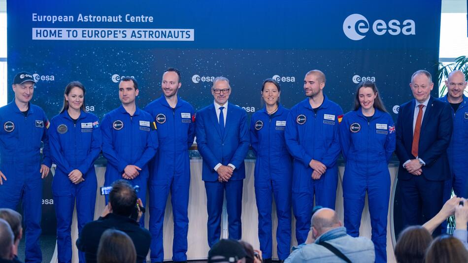 Damals angehenden Astronautinnen und Astronauten der ESA