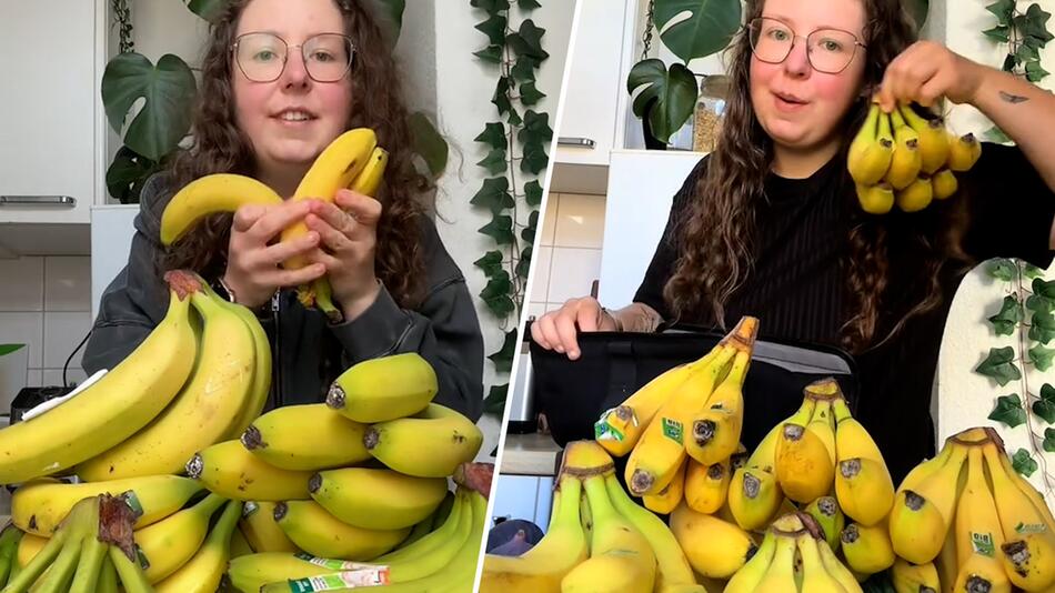 KORREKTUR Trend oder Gesundheitsrisiko: Johanna Friedmann isst täglich zehn Bananen