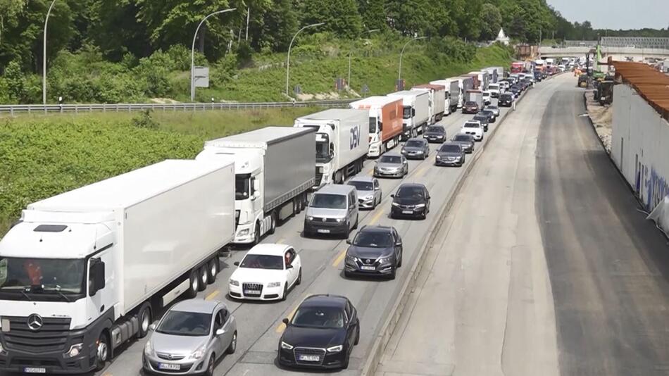 Autos auf der Autobahn