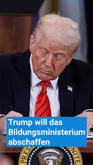 Folgen jetzt Streichungen? Trump will das Bildungsministerium abschaffen
