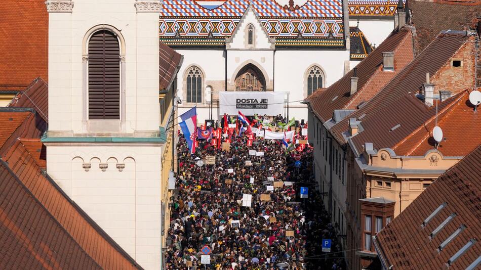 Proteste in Kroatien