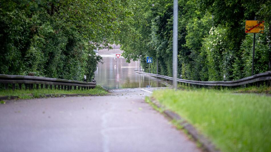 Hochwasser im Saarland - Saarbrücken