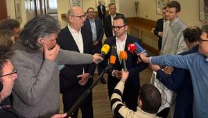 Brandenburgs Ministerpräsident Woidke und CDU-Landeschef Redmann