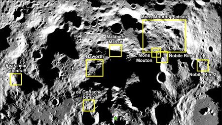 Neun Optionen: Nasa legt potenzielle Mond-Landestellen fest