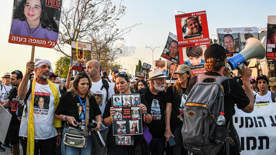 Demonstranten in Tel Aviv