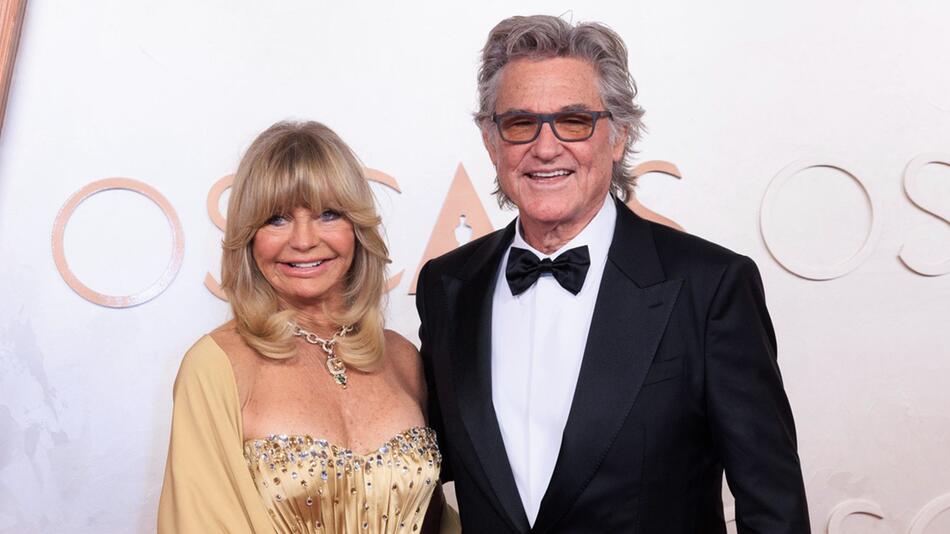 Goldie Hawn und Kurt Russell wie immer am Strahlen.
