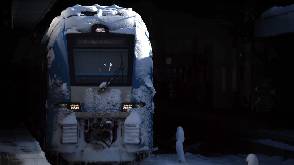 Winterwetter - Münchener Hauptbahnhof