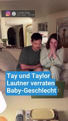 Tay und Taylor Lautner verraten Baby-Geschlecht